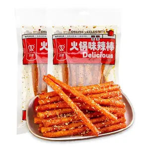 Fraunitsh Latiao Spicy Strips, 2 Packs Latio, Latiao Gluten Chinese Casual Snack Food, La Tiao Spicy Sticks, Latio , 102g/3.6oz per Pack (Pack of 2)