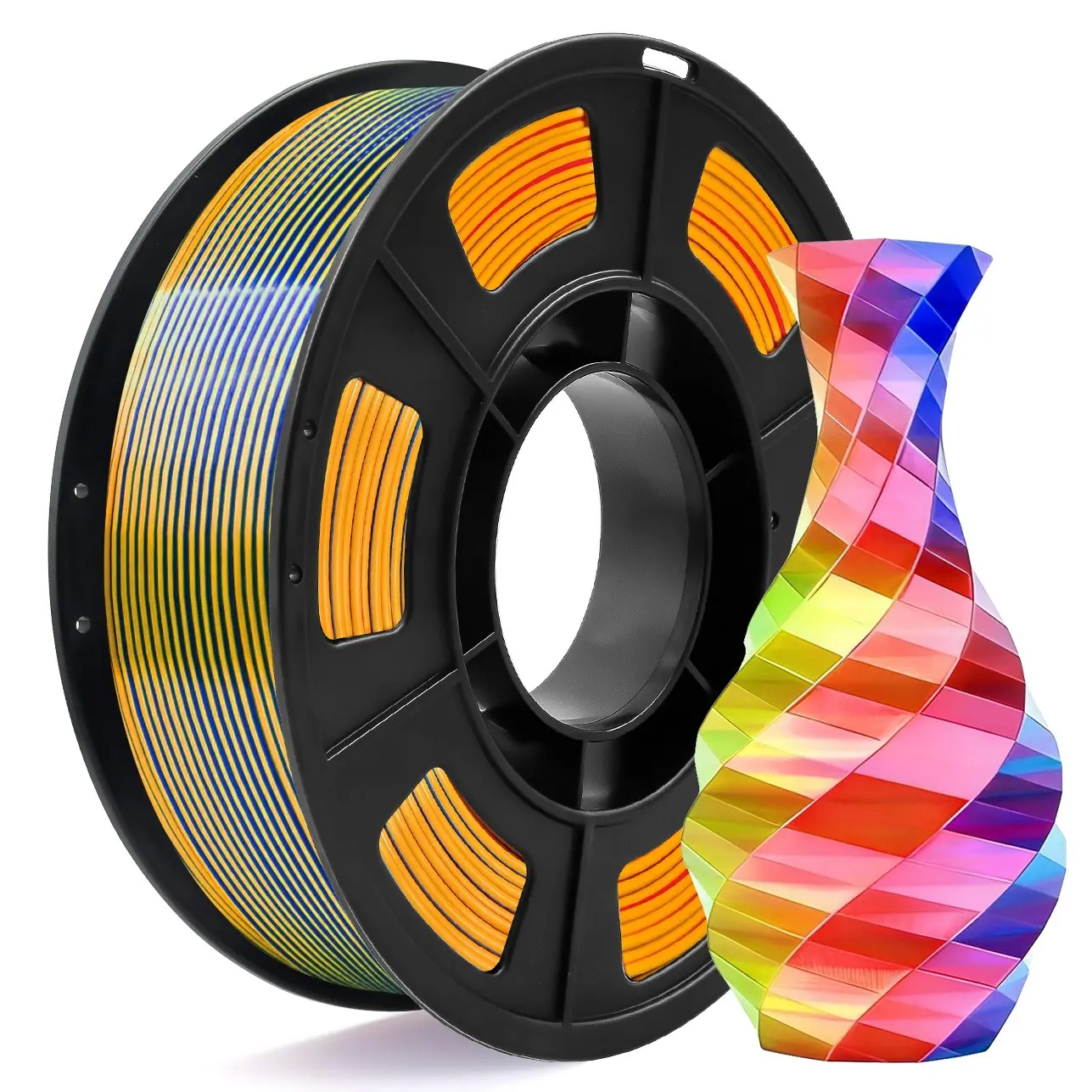 3D Printer Filament, 1 Roll 1.75mm 3 Colors PLA 3D Printer Filament, Precision 3D Printing Filament, Suitable for Creative Projects