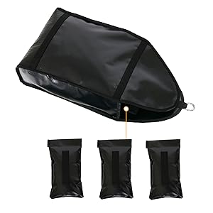 Adjustable Resistance Running Weight Sled Trainer for Sprinter Speed Training Indoor & Outdoor, with 3 Upgrade Weight Sandbags