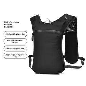 Unisex Running Vest Backpack – Functional Running Pack with Phone Pocket – Lightweight & Breathable Outdoor Hiking Vest – Suitable for Cycling, Hiking, and Marathons