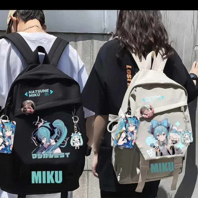 Hatsune Miku anime two-dimensional cartoon pattern large capacity high-value student schoolbag creative personality backpack
