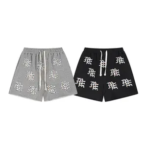 MIXED EMOTION 2026 New American Heavyweight Diamond-Printed Unisex Fashion Men’s Shorts, Summer Loose Cuffed 5-Quarter Casual Bottoms, Soft Breathable Fabric, Ideal Father’s Day Gift + Men’s Moisture-Wicking Slim-Shaping T-Shirt