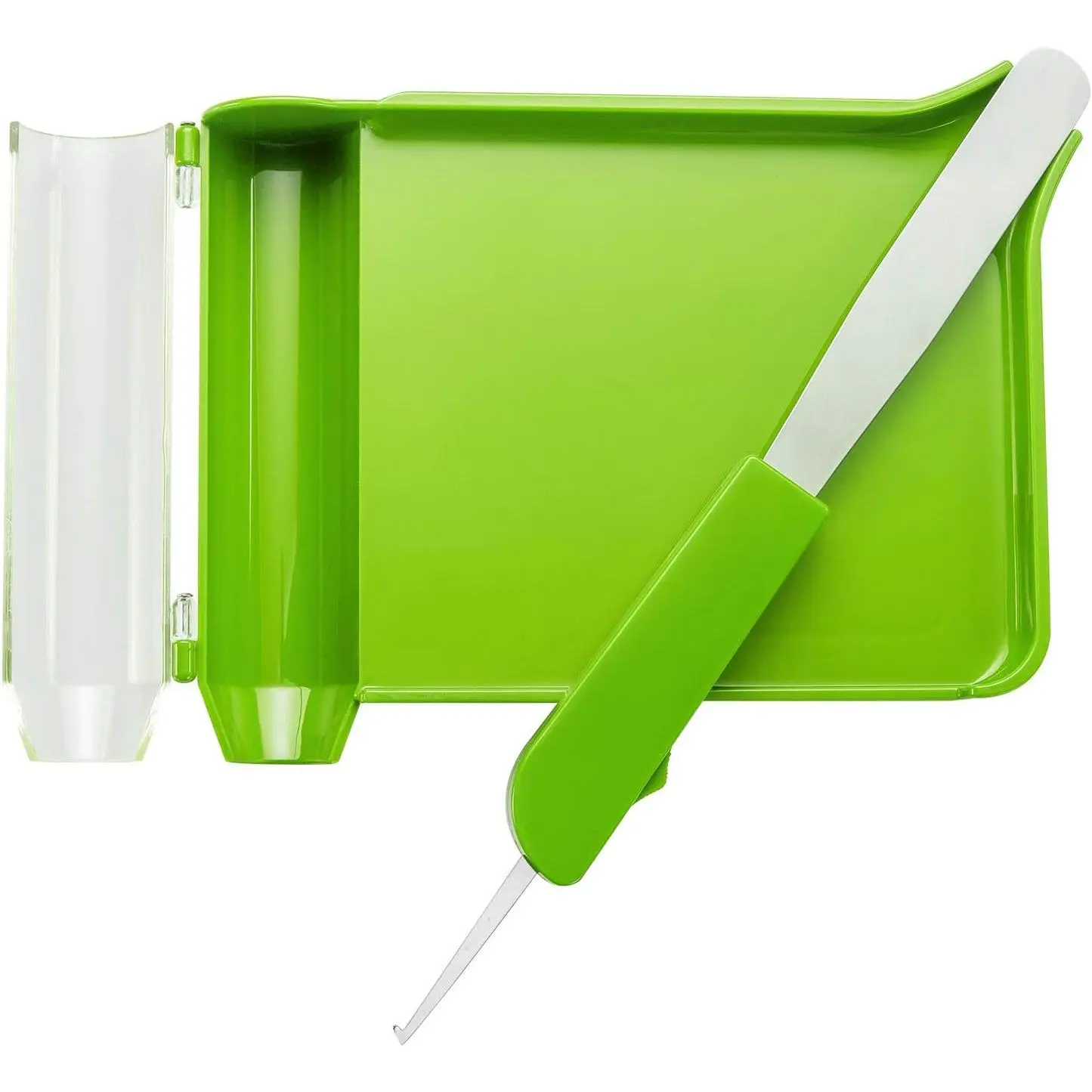Medarchitect Right-Hand Pill Counting Tray with Spatula - Light Green Pill Organizer for Healthcare, Medical Supplies