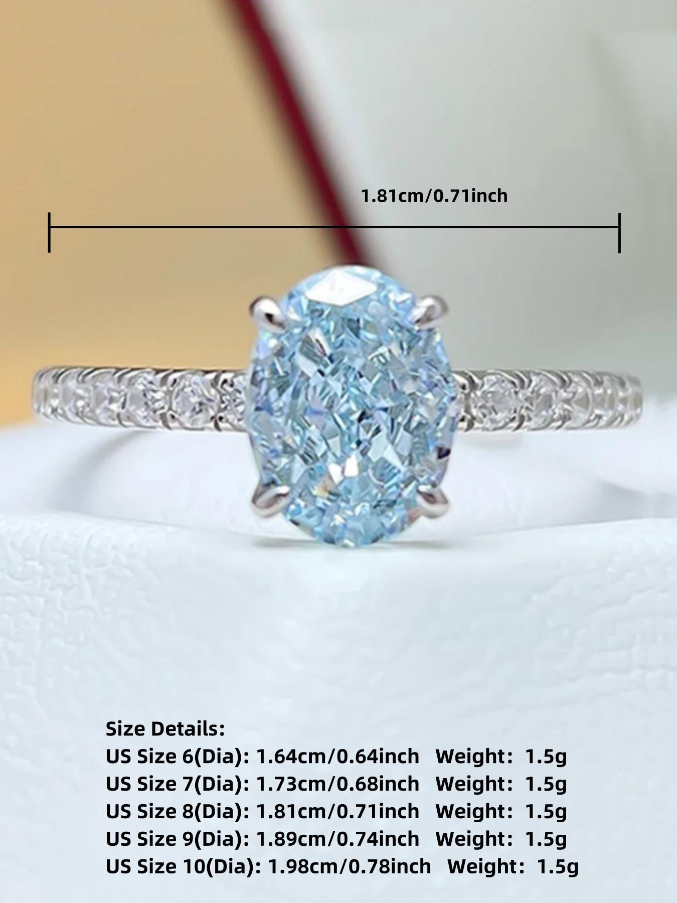 S925 Sterling Silver Elegant Artificial Zircon Emerald Cut Solitaire Ring, Vintage Engagement Ring, Fashion Accessories for Women & Girls, Trendy All-match & Exquisite Jewelry for Birthday Gift