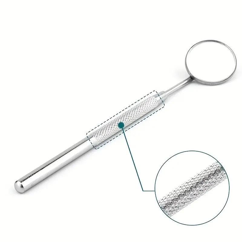 Dental Mirror Stainless Steel, Durable Dentist Teeth Hygiene Tool, Mouth Inspection Device, Oral Care Accessory, 1pc Medical Equipment