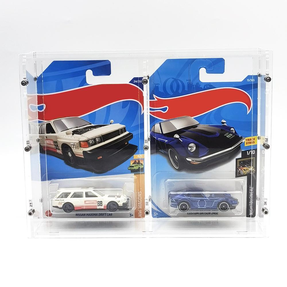 Bob 1/64 Model Car Display Case (without cars in pictures) For Hotwheels Acrylic Transparent High Grade Screw Fixed Display Box