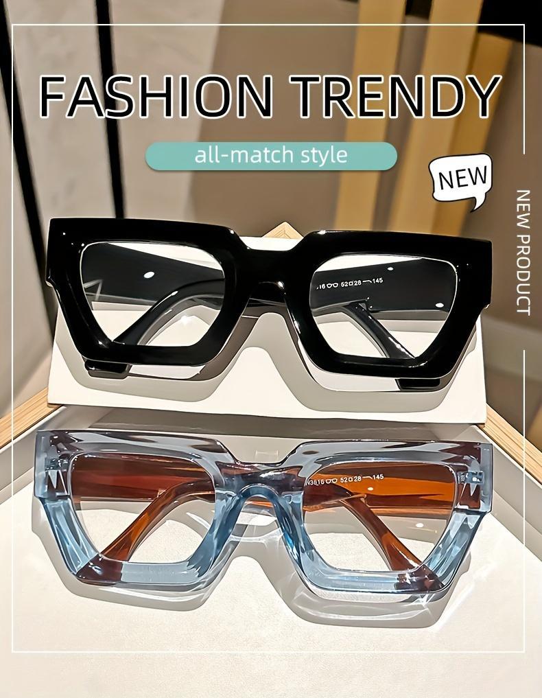 Oversized Leopard Print Blue Light Glasses with Clear Lens