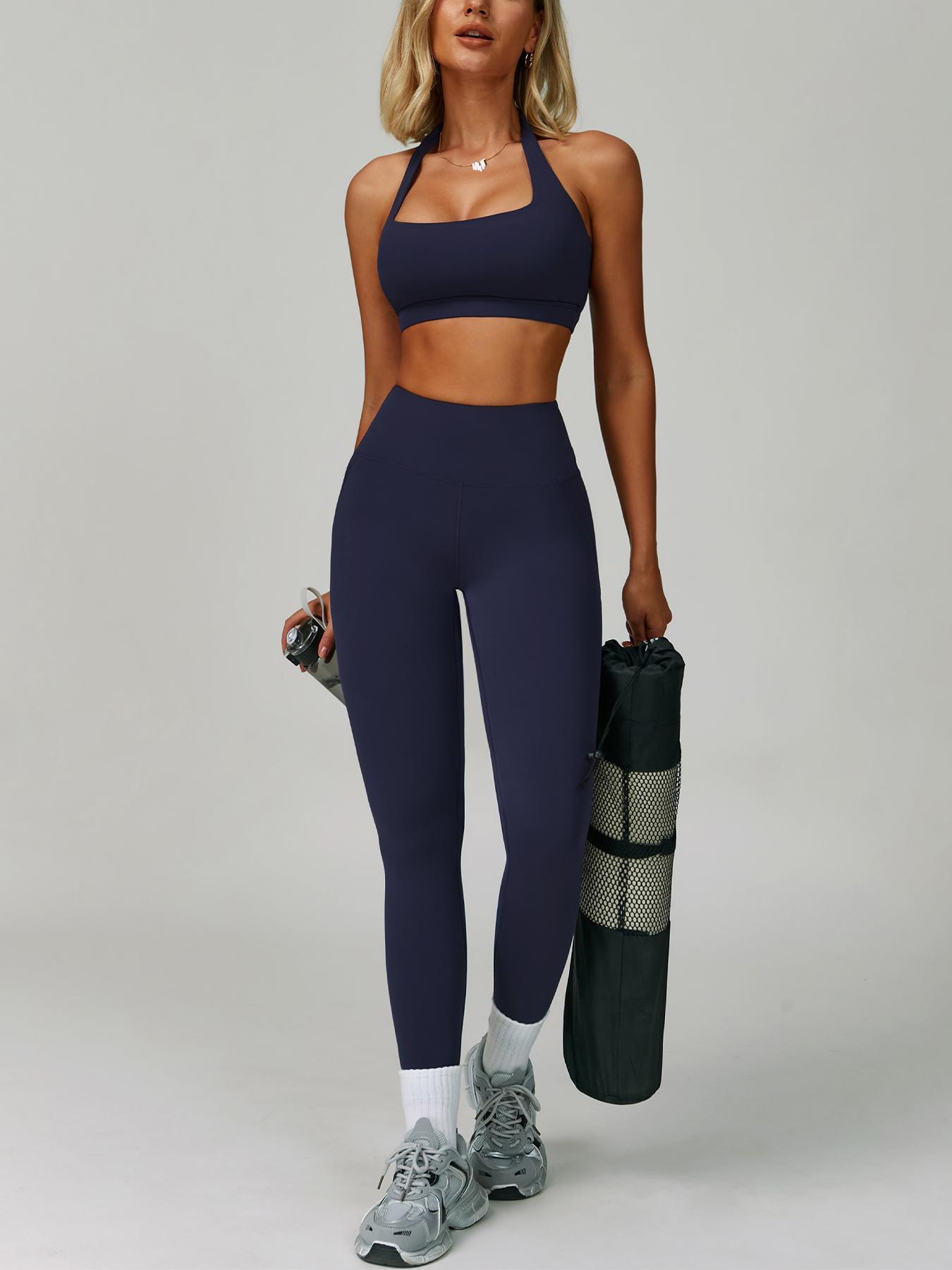 Women's Two-Piece Sports Set, Comfortable Activewear for Fitness and Gym, Athletic Clothing for Everyday Use