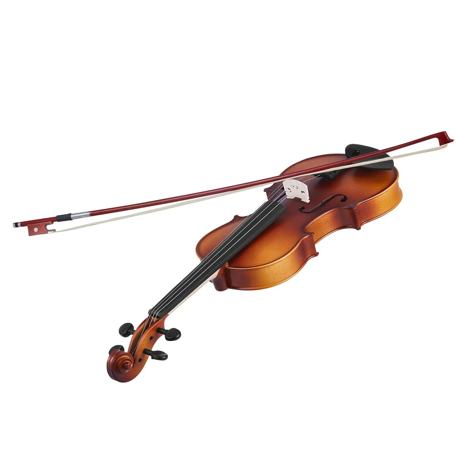 Violin 4/4 Full Size for Adults, Violin Fiddle Set for Beginners Student with Hard Case, Rosin, Bow, Shoulder Rest, Bridge, Extra Strings, Professional Solidwood Instrument