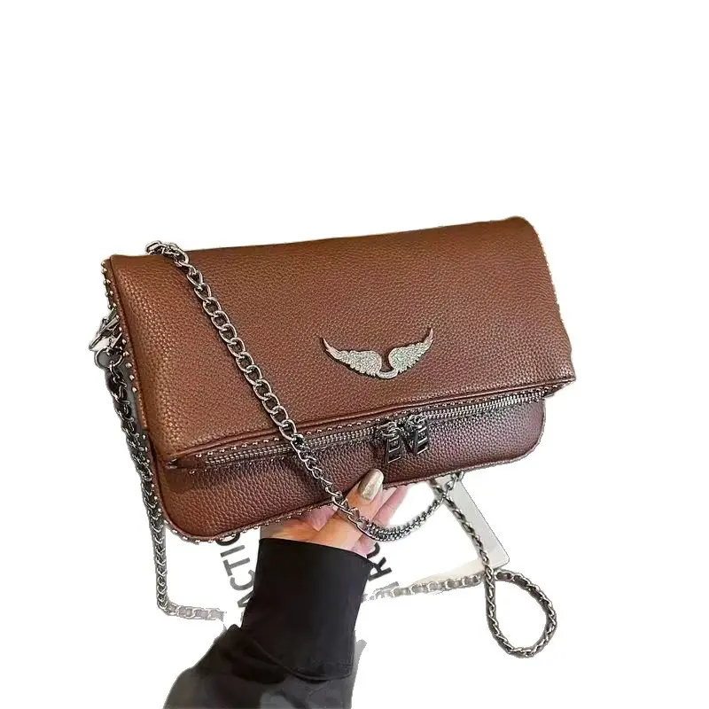Fashion bag New French foreign trade classic fashion versatile chain with diamonds crossbody wings women's bag