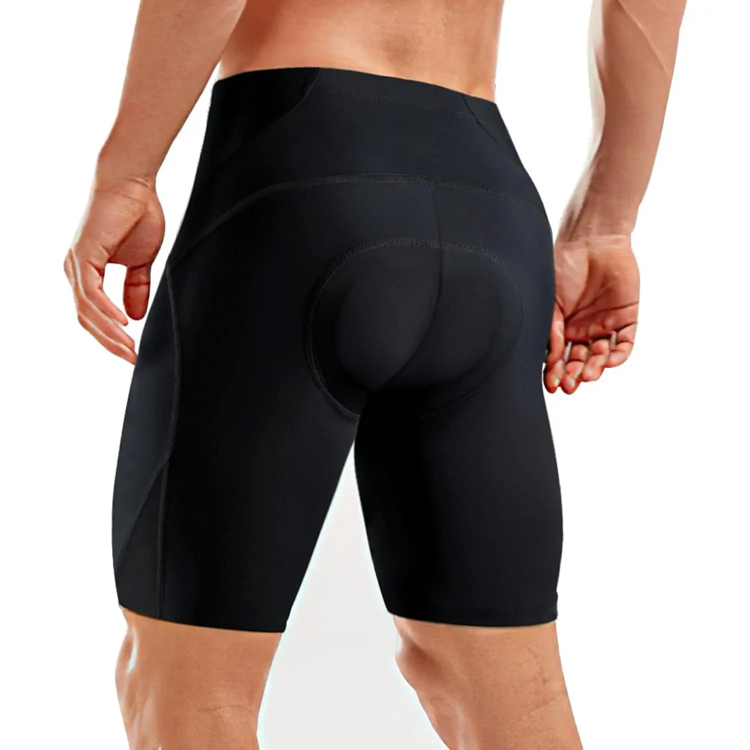 Padded Bike Shorts  Men - 4D Padding Mens Bicycle Cycling Biking Clothing Shorts, Breathable and Absorbent