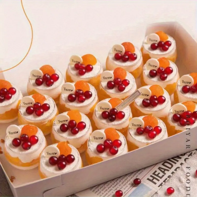 Mini transparent dessert mousse cake container - uncoated dessert cup, hand-wash only, suitable for use at weddings, Christmas, Halloween, Easter and graduation parties