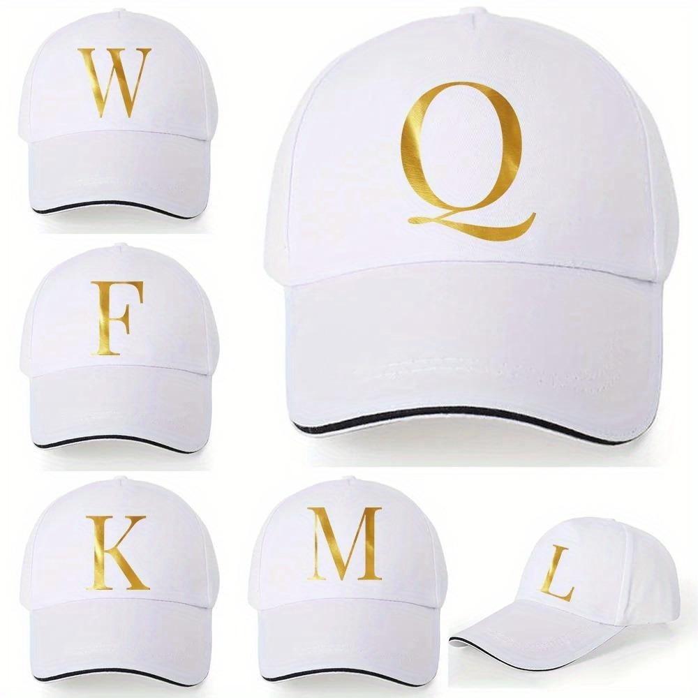 [Lightweight Baseball Cap] Lightweight Baseball Cap|   Adjustable Shoulder Strap, Breathable And Quick Drying - Customizable Golden Letter Design, Suitable for Outdoor Sports And Travel