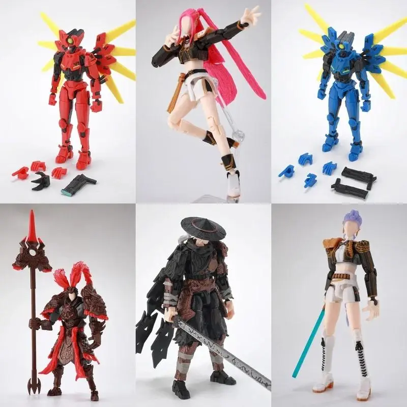 2026 Hot 9L3D Authentic Articulated Lü Bu Action Figure, Martial Arts Collectibles, Lucky 13 Model Toy for Display & Childhood Memories