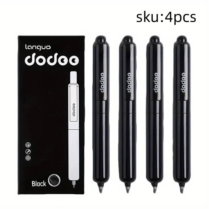 4 Pcs Portable Retractable Gel Pens, Drop-Resistant Quick-Drying, Business Signature Pens for Students & Office Workers, Aesthetic Candy Color Series