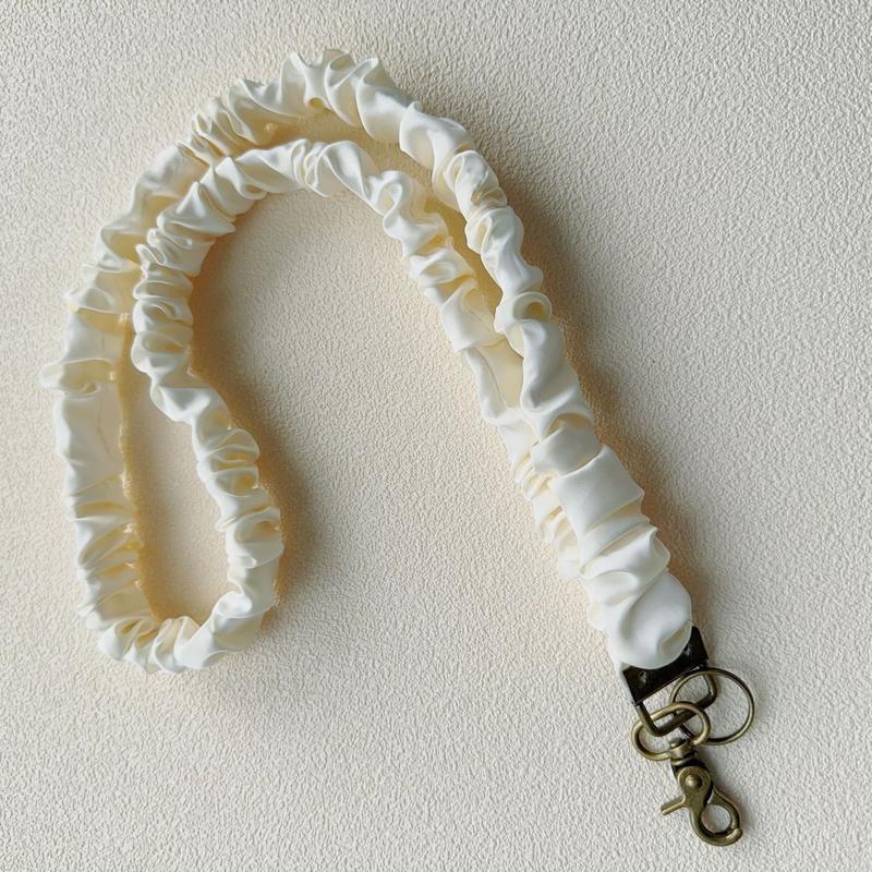 Stretchy PVC Lanyard 17.5-Inch - Soft & Hypoallergenic Fabric - Tangle-Free Design - Perfect for Keys, Badges, & Phones - Handmade Charm Good Luck Gift Bag Keychains Ball Cute Simple Elegant Design Student Welcome Backpack Tags,UU