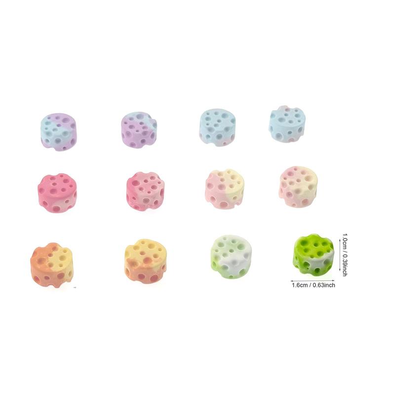 Mini Cheese Design Refrigerator Magnet, 12pcs/set Cute Mini Cheese Fridge Magnet, Home Decor for Kitchen, Office, School