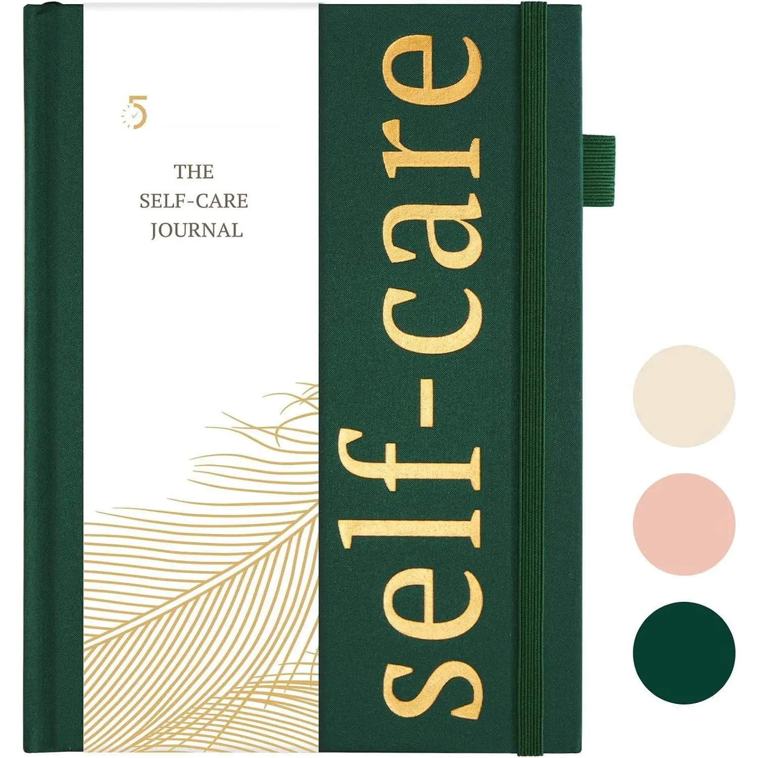 Self-Mstery Journl for Men - Grtitude nd Productivity Journl for Mindfulness, Positivity, Self Cre nd Reflection - Guided Journl for Women with Mood Trcker,  (Drk Green)