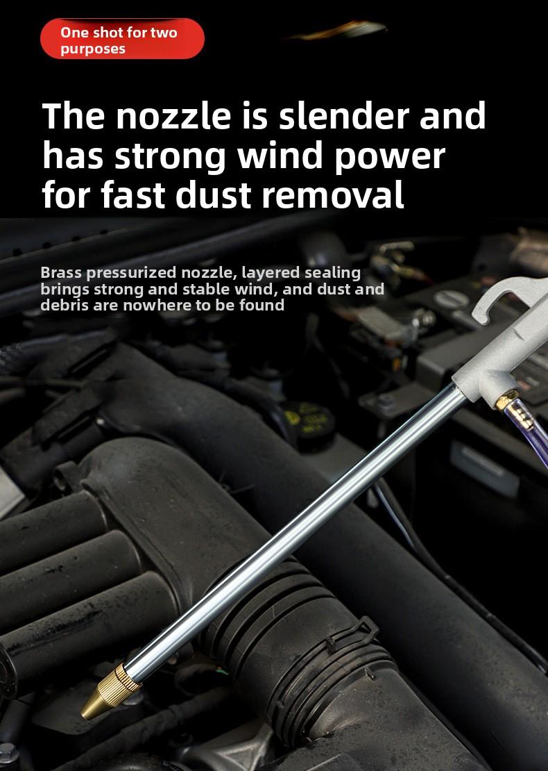 Flush Warrior Pneumatic Cleaning Gun High Pressure Water & Air Dual-use with Hose for Industrial Dust Blowing Applications