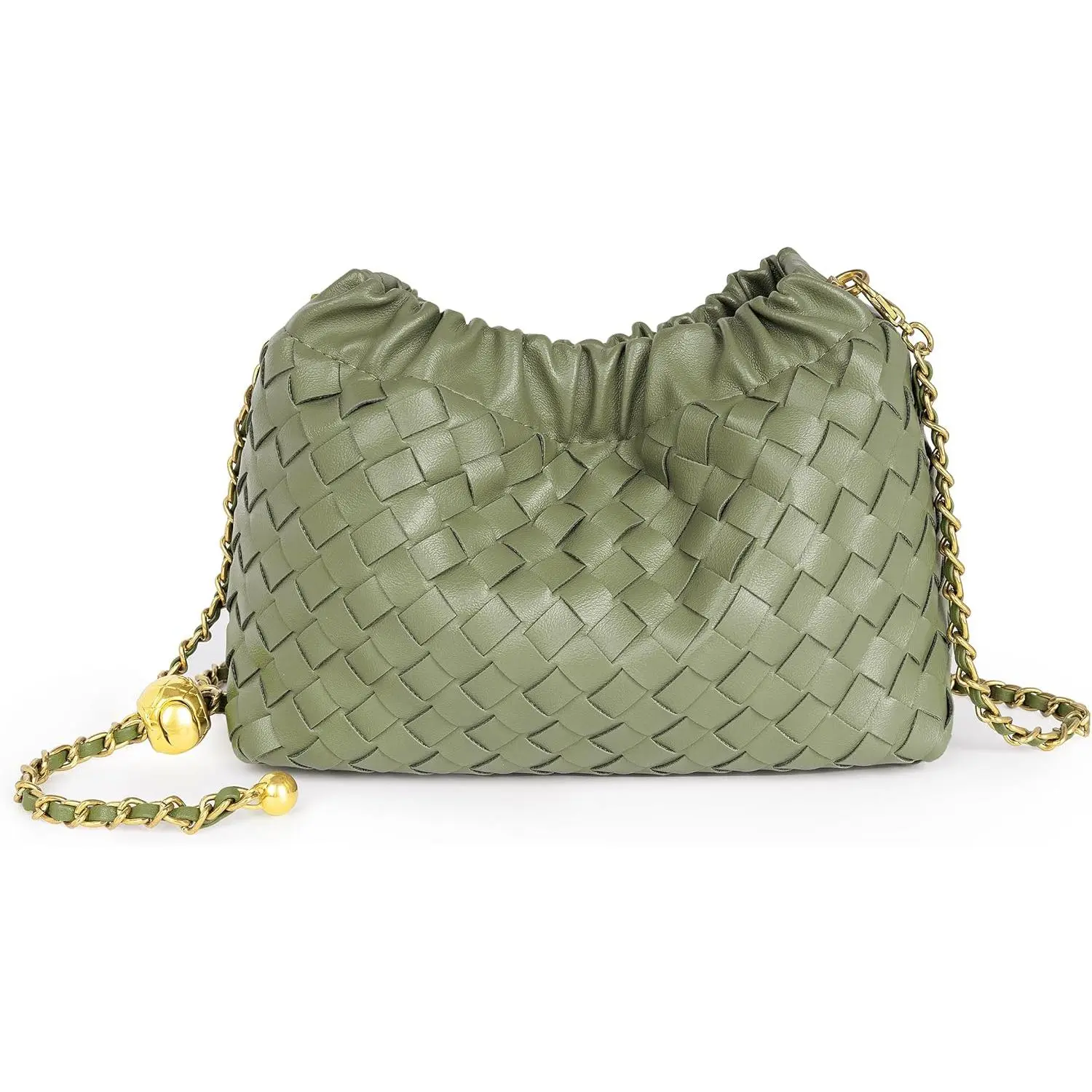 Women's 3-in-1 Convertible Croissant Leather Crossbody & Shoulder Bag with Adjustable Strap, Elegant Daily-Use Bag