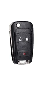 Keyless Entry Remote Control Key Fob Replacement Fits for GMC Terrain 2010-2020 2021 Chevy Equinox 2010-2019 Sonic 2012-2017 Spark 2016-2017 Trax 2015-2018 Buick Encore 2014-2018 OHT01060512