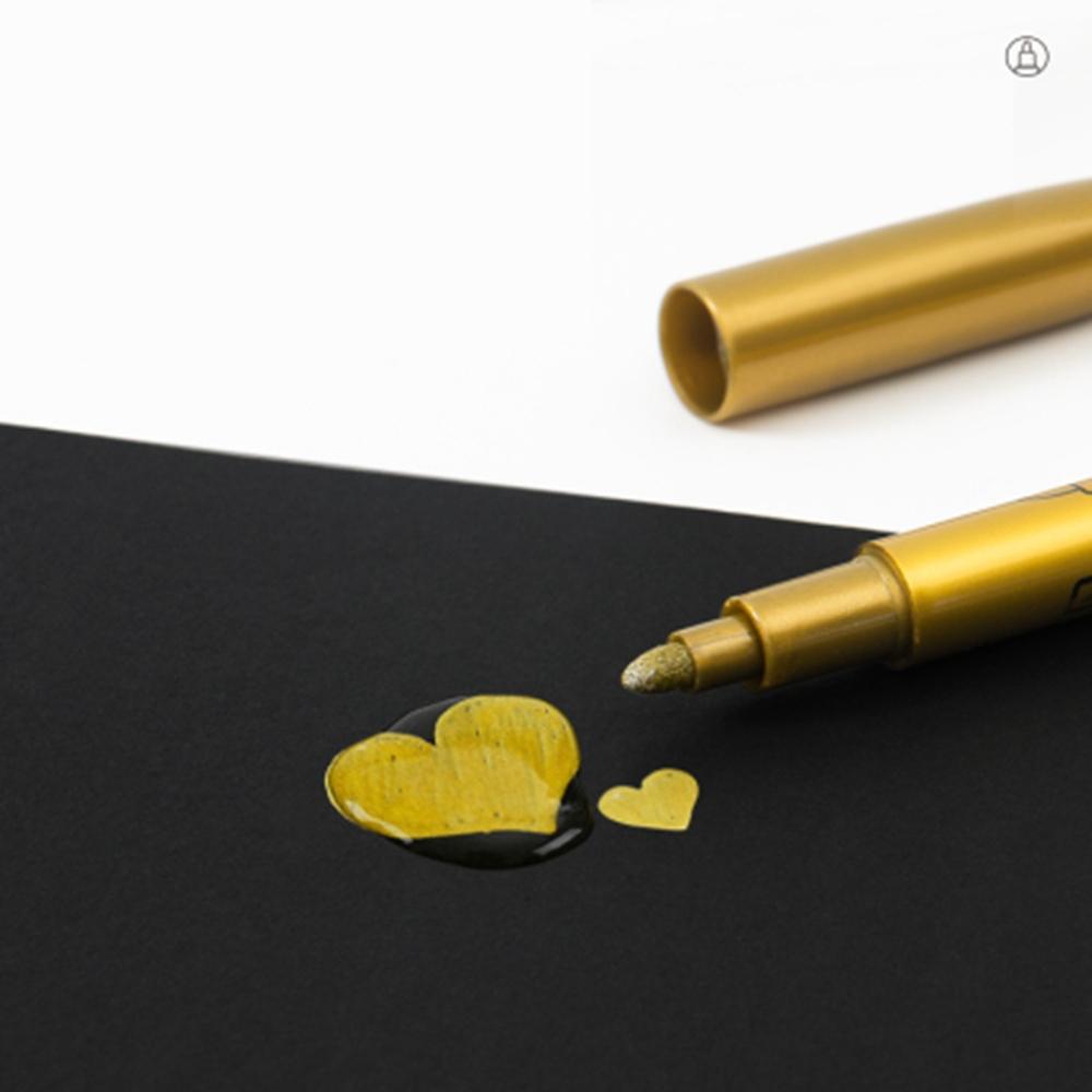 12pcs Water Based Low Odour Permanent Craftwork Pen, Durable Fine Point Tip Waterproof Marker Pen, Art Supplies For Student