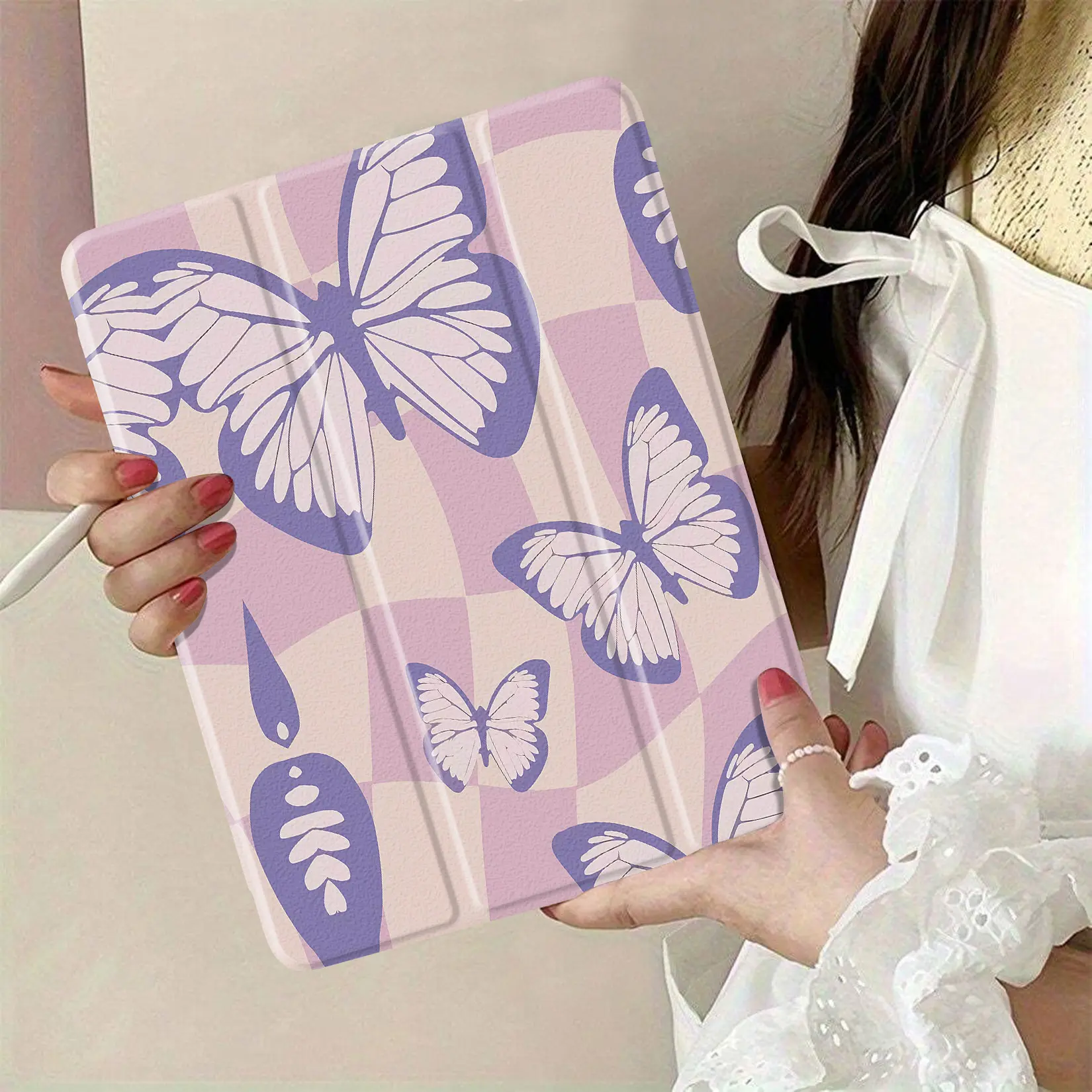 Stylish iPad-series TPU protective case with butterfly design features auto-sleep functionality perfect gift for any occasion family and friends will love it