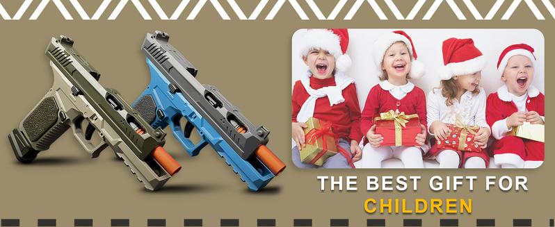Automatic Shell Ejecting Toy Gun Pistol, Soft Bullet Toy Gun for Boys, Education Model Realistic Toy Pistol Shooting Game Toys Gifts Christmas Birthday for Kids 8+
