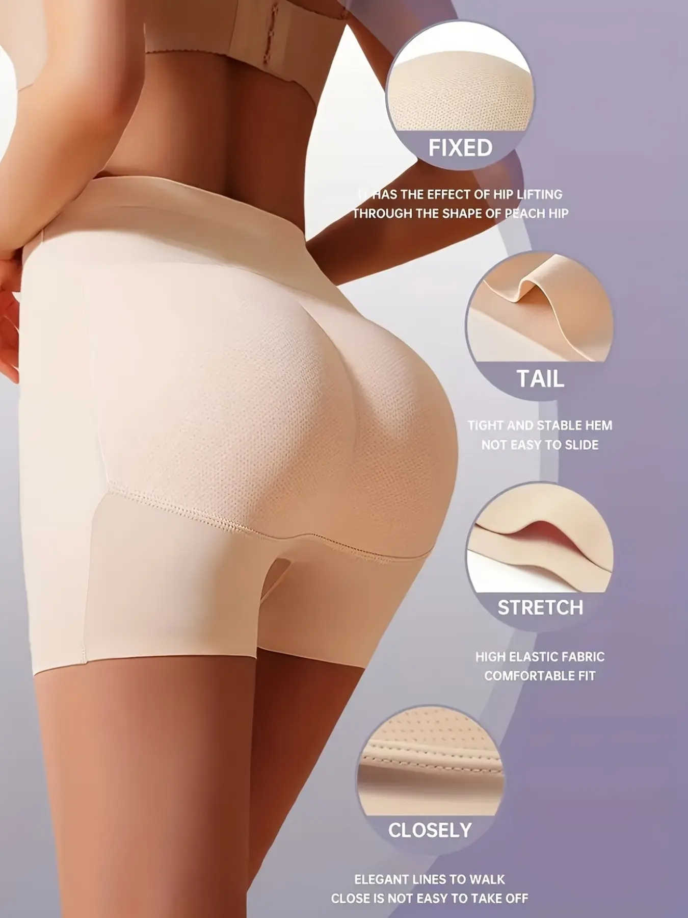 Tiktok Viral Seamless Shapewear Shorts, High Waist Tummy Control, Organic Knit Anti-Chafe, Comfortable All Seasons Loungewear