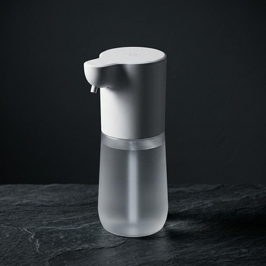 Intelligent Touchless Foaming Soap Dispenser| 350ml Large Capacity| USB-C Rechargeable with Built-in Battery| 0.25s Fast Induction| Minimalist Modern Home Aesthetic