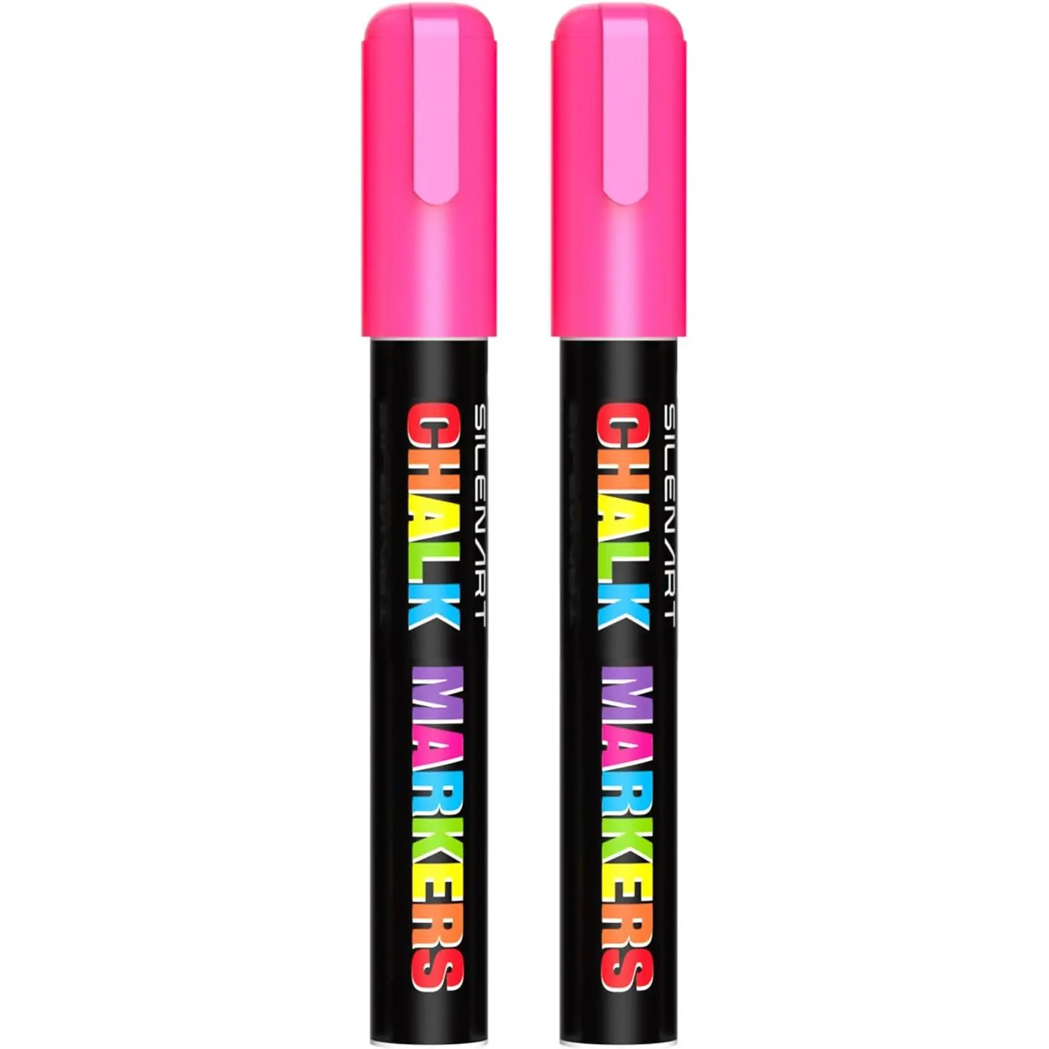 Chalk Markers 2 Pack -  Dry Erase Markers Pen - Liquid Chalk Markers for Chalkboard, Window, Glass, Mirror, Blackboard