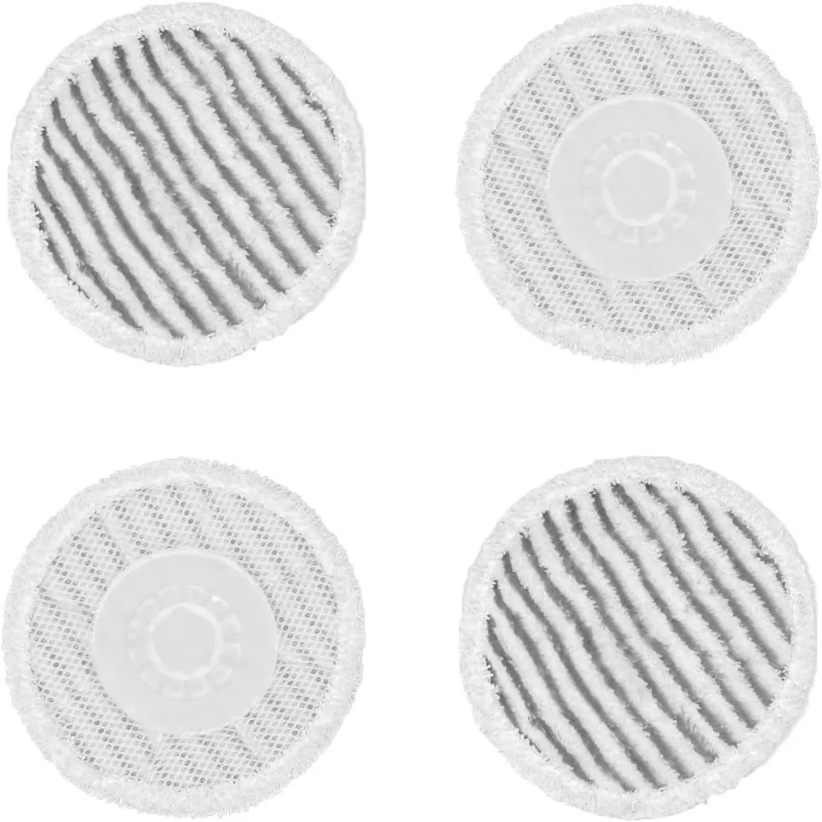 4 Packs Replacement Round Steam Mop Pads for Shark S7020 S7000 Steam Mop, Steam&Scrub