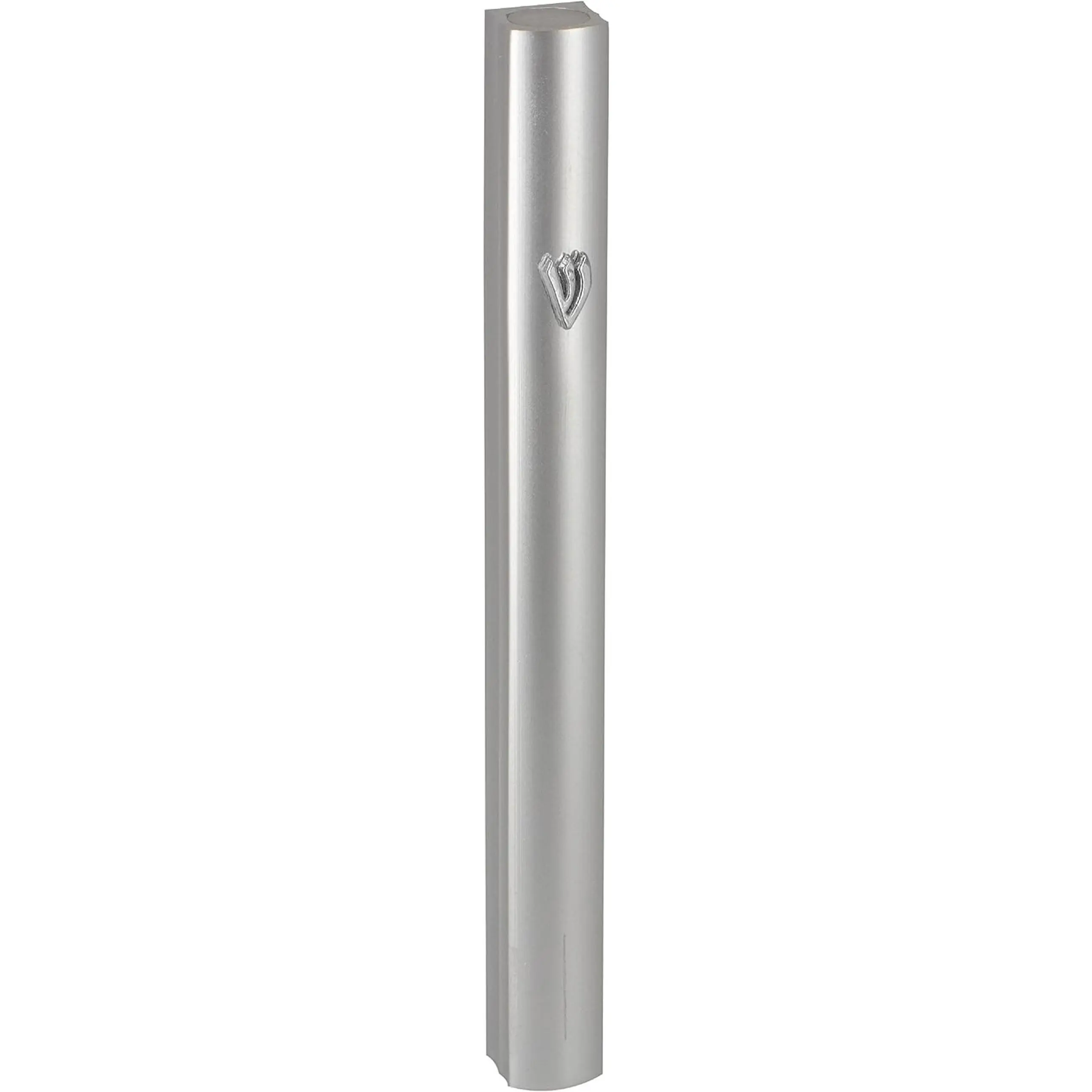 1-Piece Aluminum Door Mezuzah Cases Special Profile No Holes 4-Inch 10cm Hebrew Parchment Scroll Holder Boxes