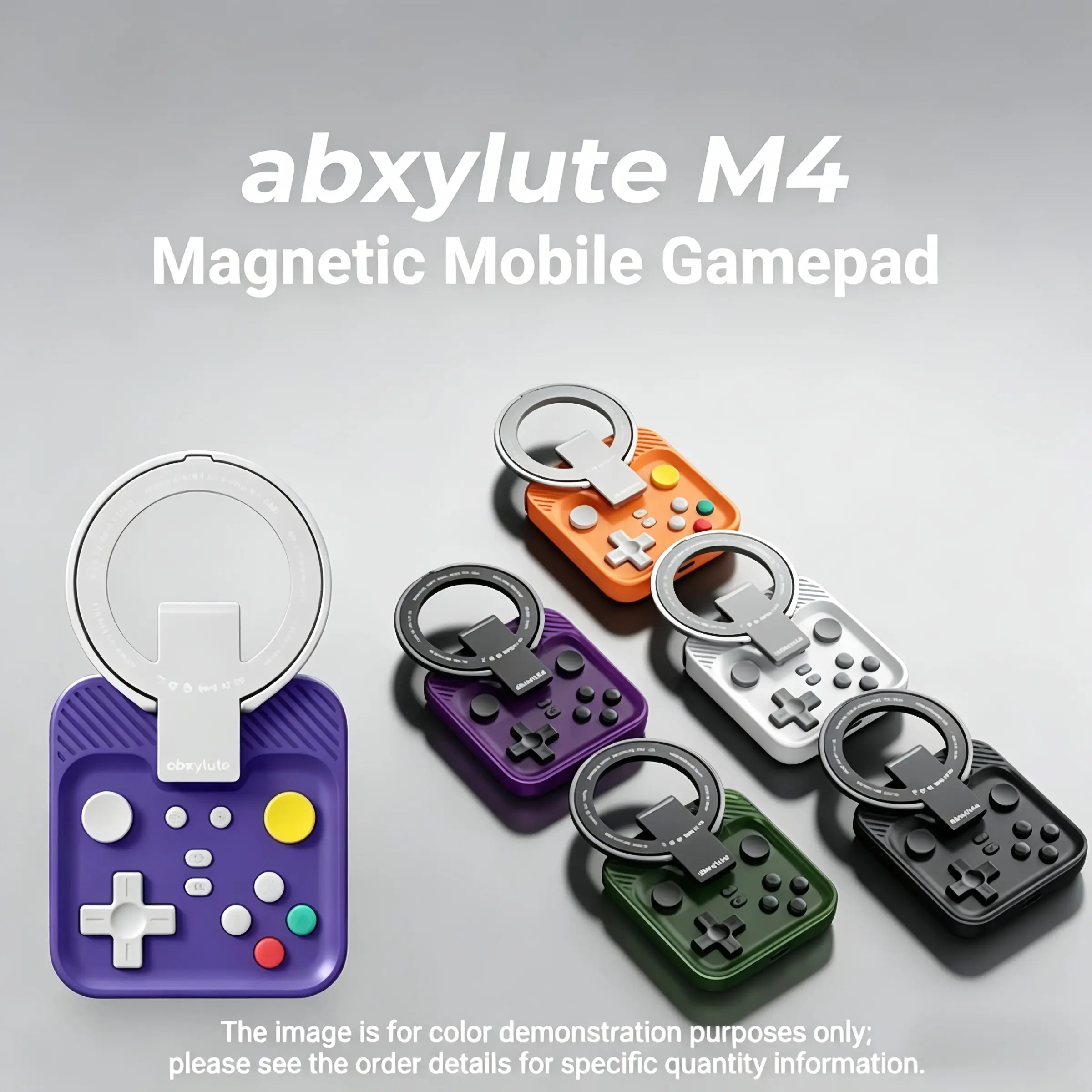 M4 Magnetic Phone Game Controller, Bluetooth-compatible Stable Connection, Compatible with Android and iOS, Portable Design, Multiple Colors Available