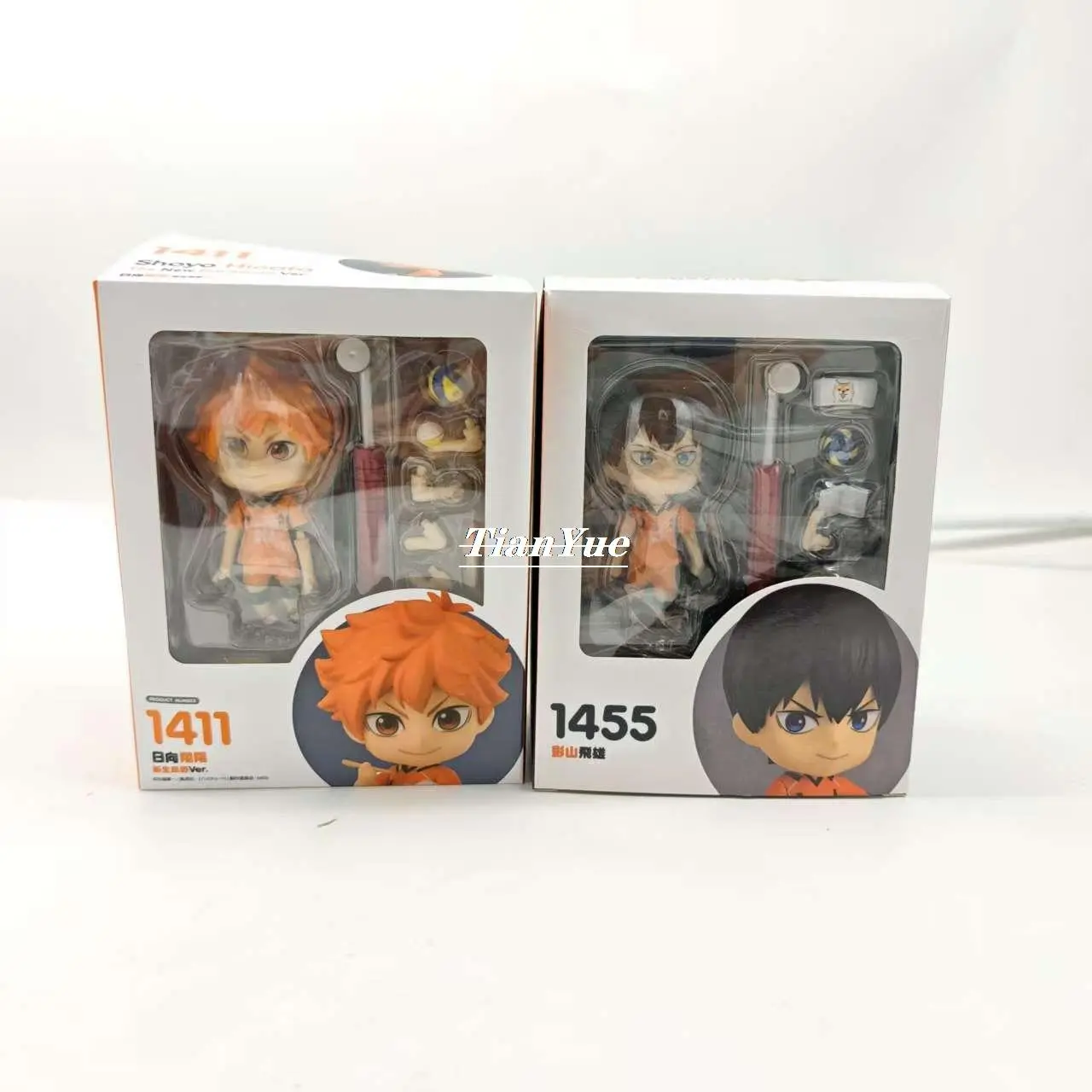Anime Haikyuu!! Volleyball boy Hinata Shoyo 1411 Tobio Kageyama 1455 Articulated Figure Car Decoration 10CM