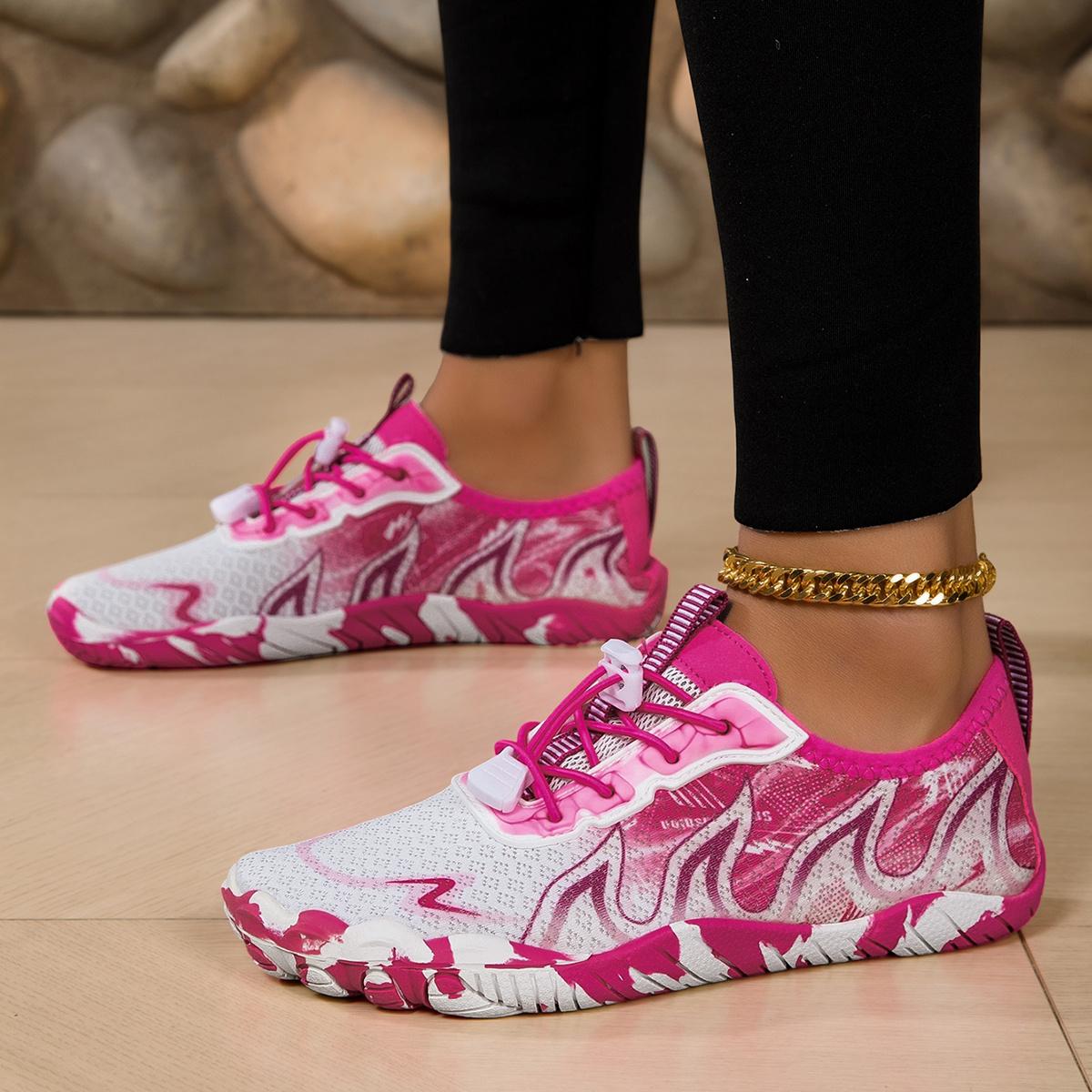 Women's hiking barefoot shoes, women's water shoes, fitness yoga shoes, non-slip outdoor sports multifunctional training shoes, women's lightweigh, quick-dry, non-slip, breathable, fabric upper design, ENA sole