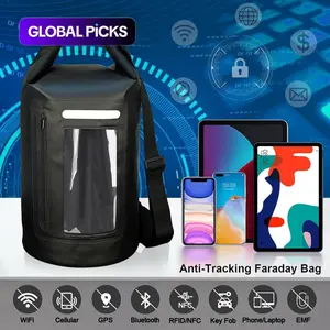 15L Faraday Bag, Waterproof Rfid Shielding Pouch for Laptops, Tablets, Phones, Keys, Credit Cards, Anti-Theft, Anti-Tracking, Reflective Strip #GLOBAL PICKS