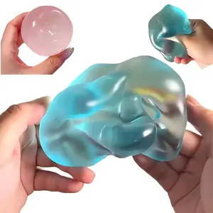 Blue Maltose Squishy  Anti  Sensory Fidgets  Soft Simulated Transparent Blue Maltose Slow-rebound Decompression   Fusion BeyBattle  with Launchers Boosters Beyblade Starter Relief Bike