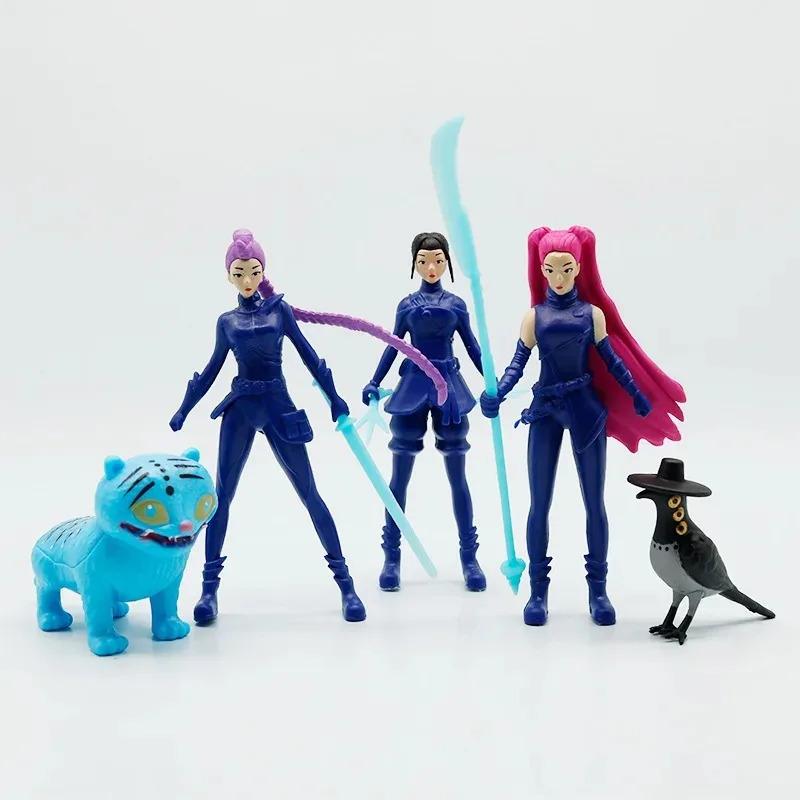 Kpop Demon Hunters Anime Figure Toys Cute PVC Movable Joints Action Figure Model Dolls Kids Birthday Decoration Toy Gifts