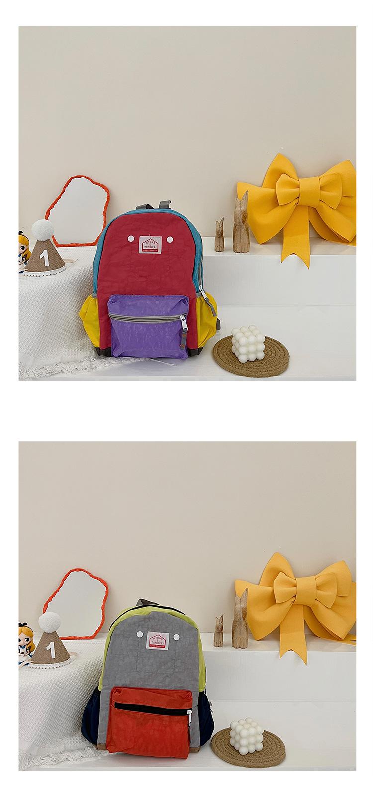 2026 New Model Children's Backpack: Simple and Lightweight Canvas Backpack for Boys and Girls, Suitable for School Season, with Spine Protection