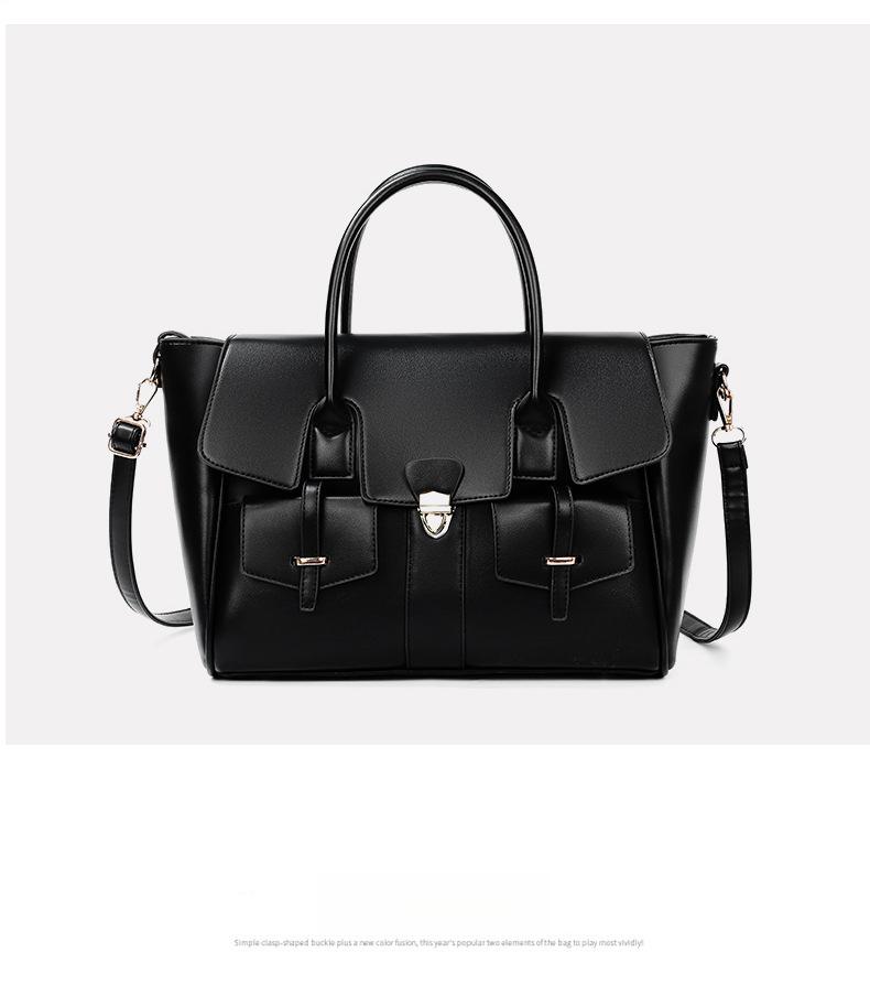 Vintage Handheld Tote Bag, New Large-Capacity Briefcase for Women, Suitable for Business Trips and Commuting