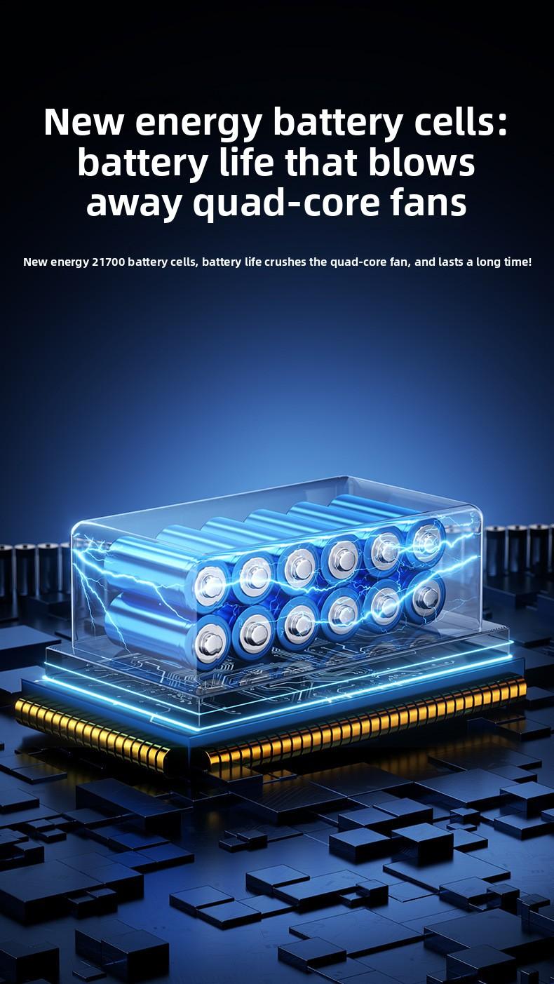 New Neck-Hanging Bladeless Fan USB Rechargeable Office Lazy Person Portable Silent Mini Fan