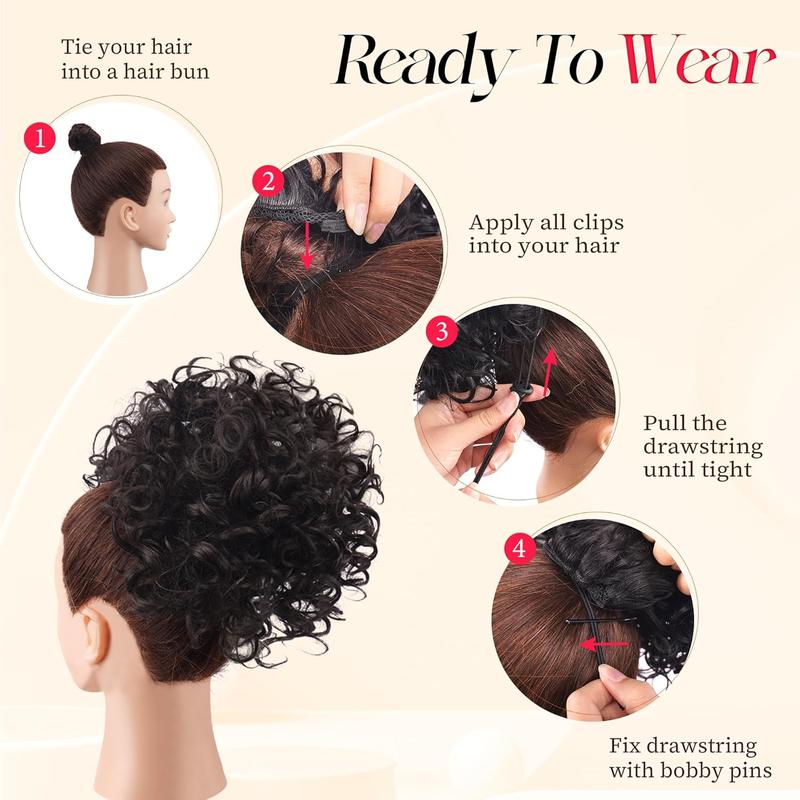 Hair Buns Hair with Comb Drawstring Ponytail Short Ponytail Extension Scrunchie Hair Extensions Ponytails Updo Hair Pieces for Women - Black Mix Burgundy Ombre Hair Extensions Hair Buns Hair with Comb Drawstring Ponytail Short Ponytail Extension Scrunchie Hair Extensions Ponytails Updo Hair Pieces for Women - Black Mix Burgundy Ombre Hair Extensions