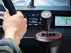 Thrustmaster TH8S Shifter Add-On for PS5, PS4, Xbox Series X|S, One, and PC – Sim Racing Gear with H-Pattern Shifter Plate, Compatible with Racing Wheels and Driving Simulator Sets