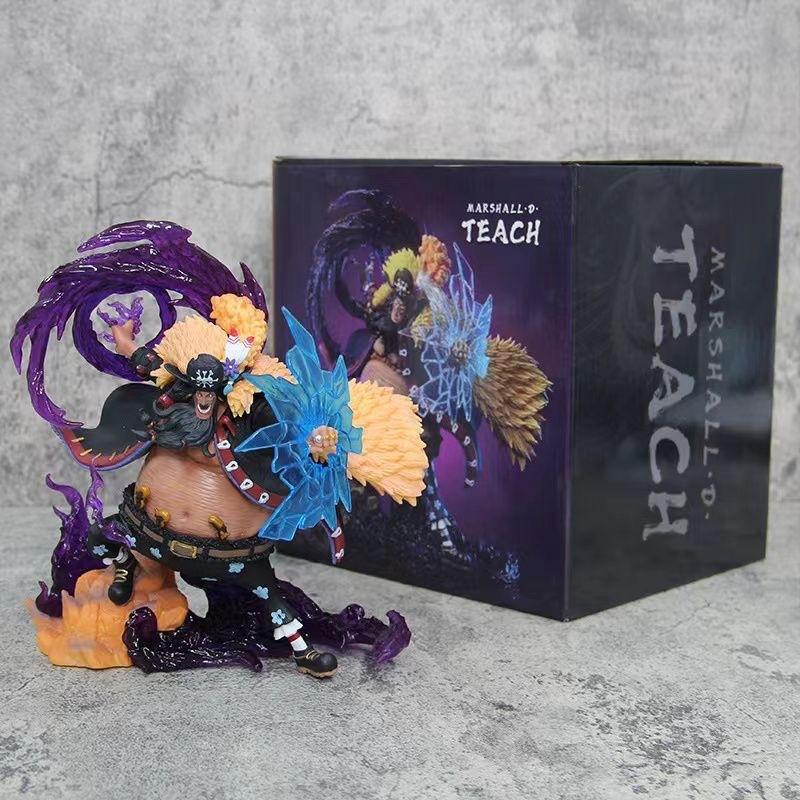 One Piece Blackbeard Marshall D Teach Figures Manga  Anime Figure Black Beard Gk Statue Model Collection Room Ornament Gift