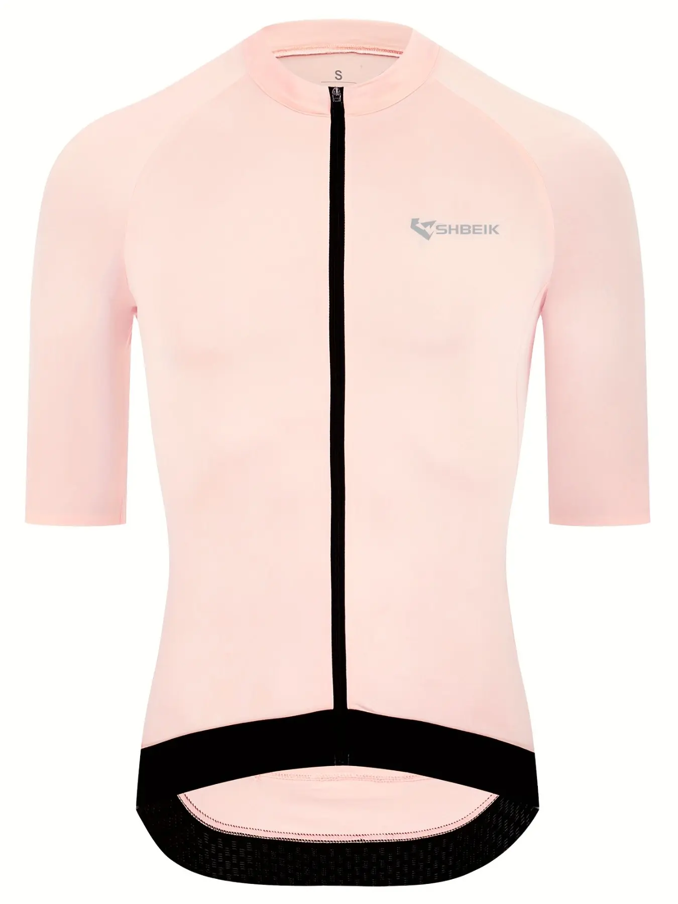 1 Piece Unisex Short Sleeve Cycling Jersey, Race Slim Fit, Full Zipper, Breathable Quick Dry Fabric, Summer Road Bike & Mountain Bike Riding Training