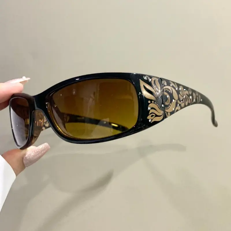 【Black Friday】Vintage Rhinestone Fashion Sunglasses for Men & Women, Metal Hinge Sunglasses, Boho Decorative Frame Eyewear, Trendy Shades #GLOBAL PICKS