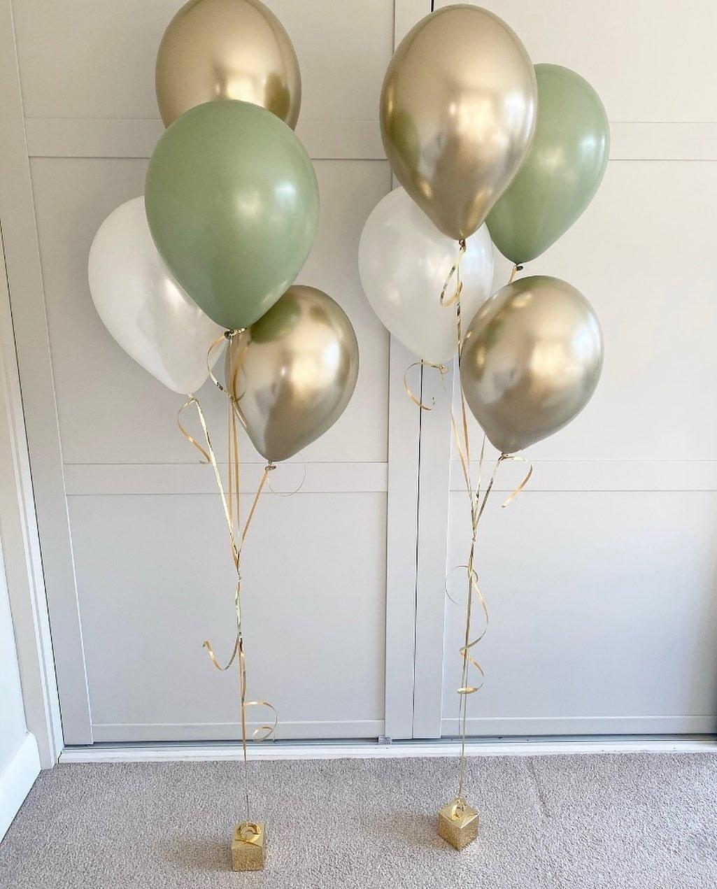 23pcs Avocado Green Balloons Tower With 32inch Creamy Number Balloon For 30 40 50 Birthday Decoration Kids Birthday Supplies