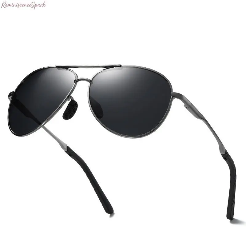 Unisex Polarized Aviator Sunglasses, Day & Night Dual-Use Driving Shades, Color-Changing Lenses for Clear Vision, Classic Pilot Style with Secure Metal Frame, UV400 Protection for All-Weather Use