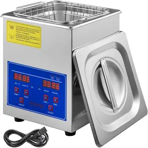 【DealsForYouDays】VEVOR Sonic Cleaner 2L Digital Ultrasonic Parts Cleaner with Timer 40kHz Professional 304 Stainless Steel Sonic Cleaner 110V for Jewelry Watch Glasses Diamond Eyeglass Small Parts Cleaning